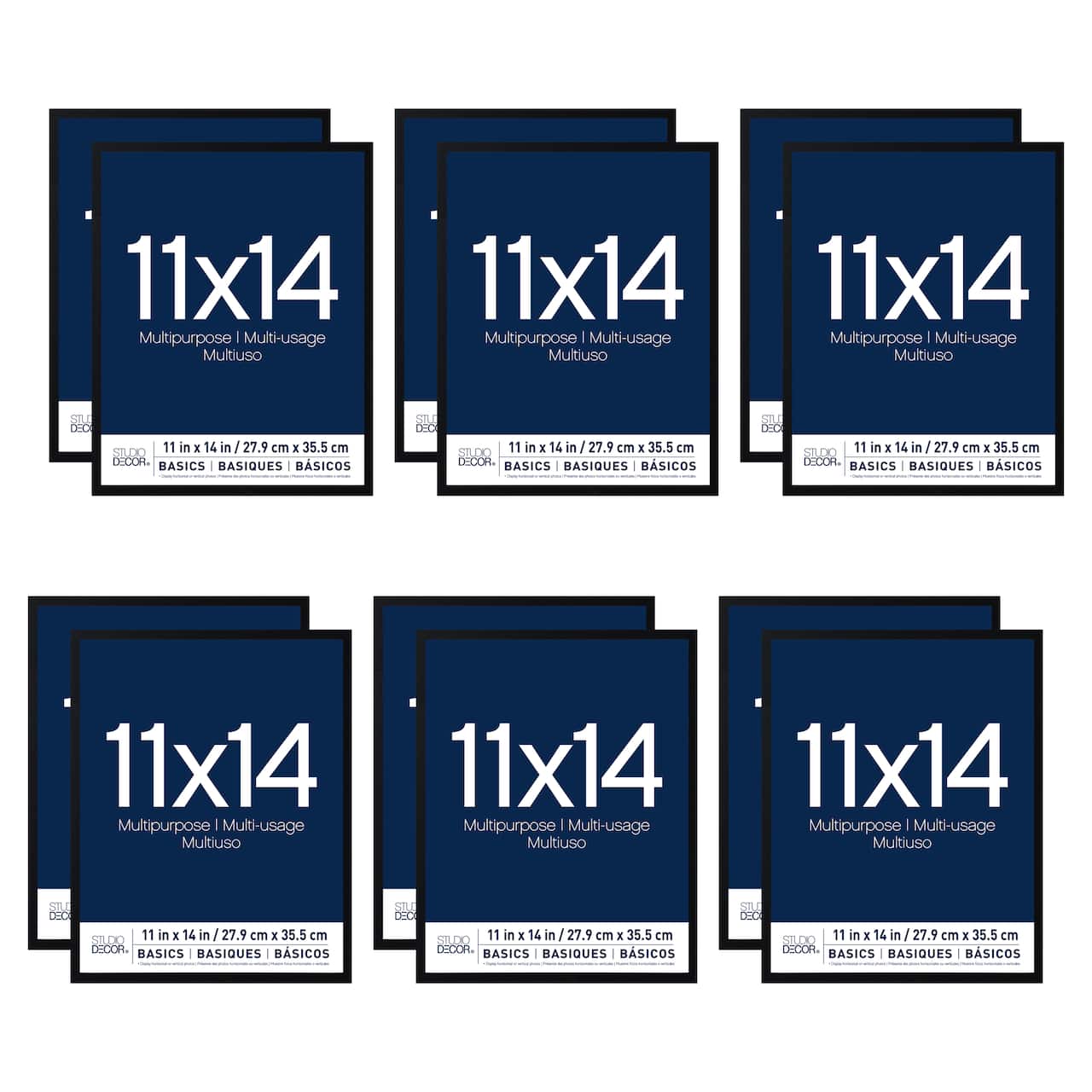 12 Pack: Black Multipurpose Frame, Basics by Studio Décor®